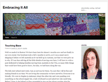 Tablet Screenshot of embracingitall.com